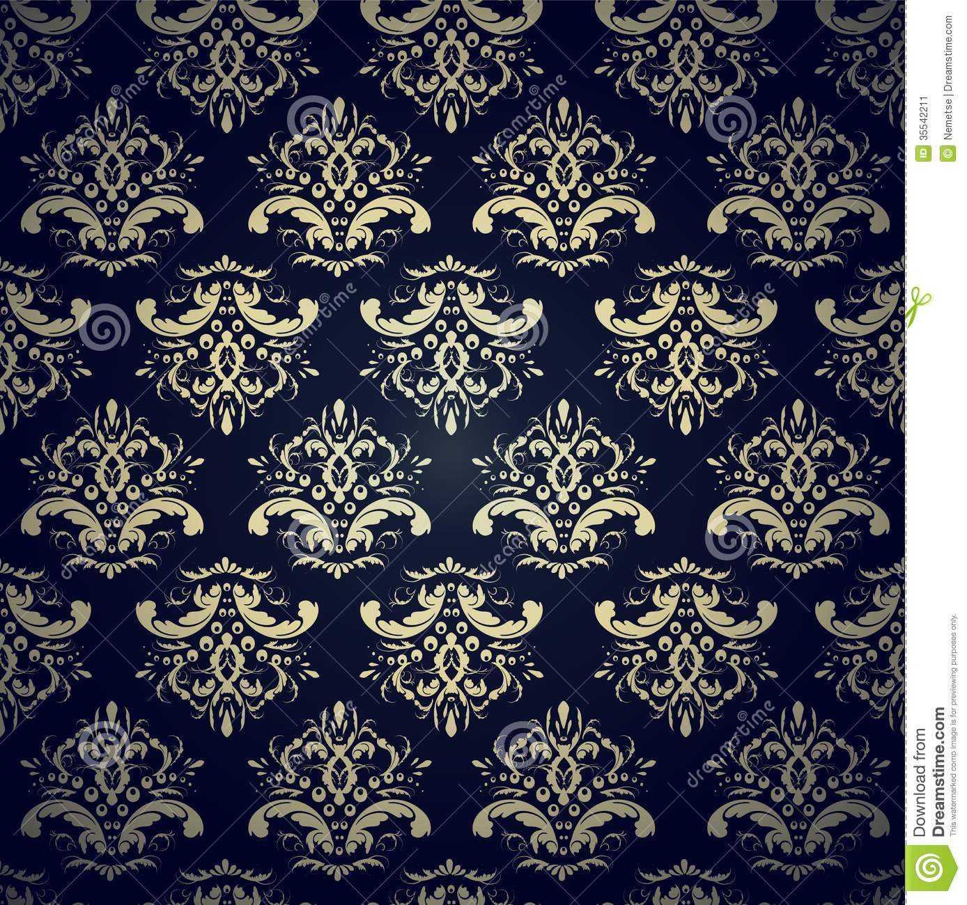 Navy Blue And Gold Wallpaper