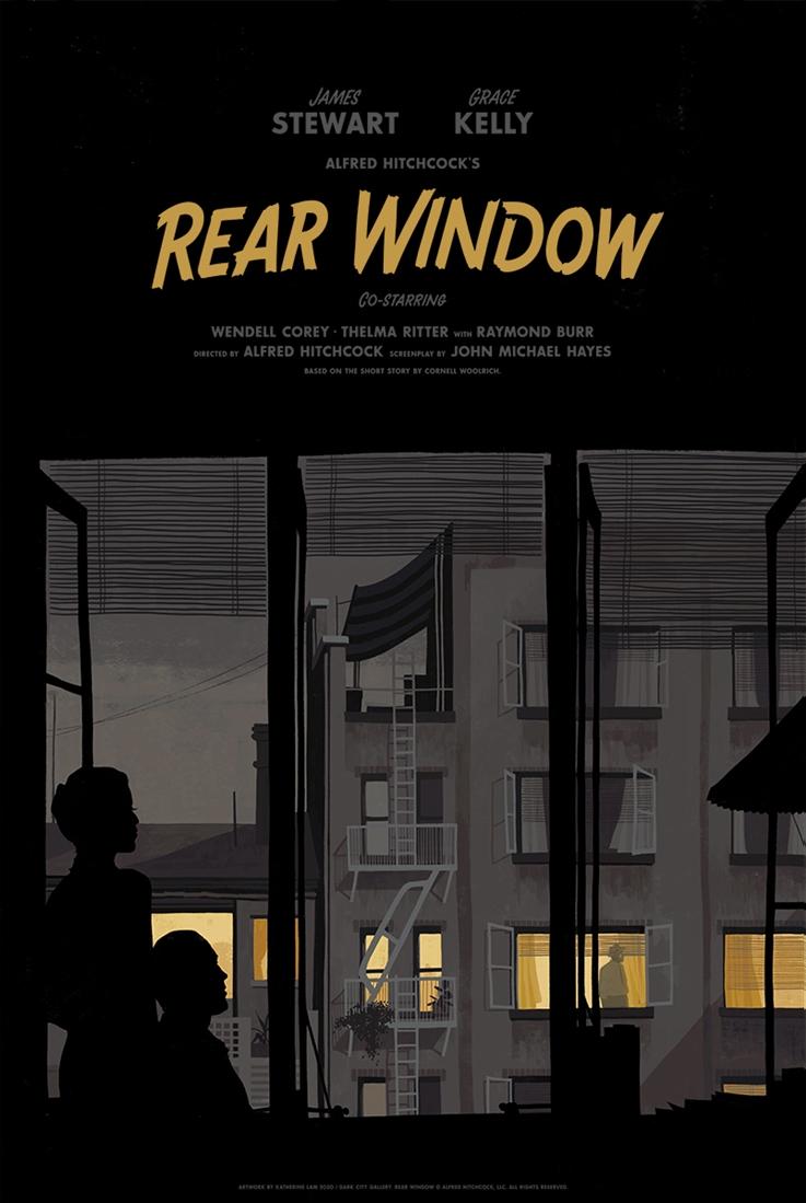 Rear Window Variant Movie Poster By Katherine Lam