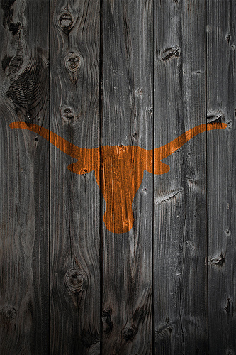 Texas Longhorns Wood iPhone Background Photo Sharing