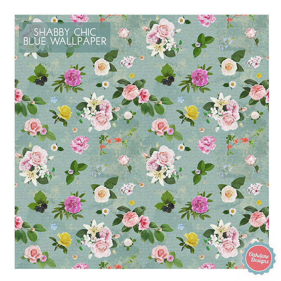 Self Adhesive Shabby Chic Floral Wallpaper By Oakdene Designs