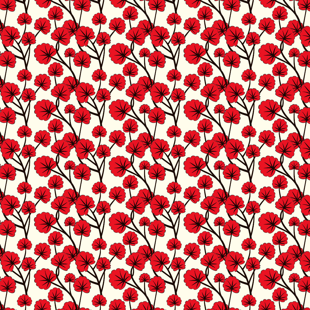 Download Download Flower Pattern Wallpaper