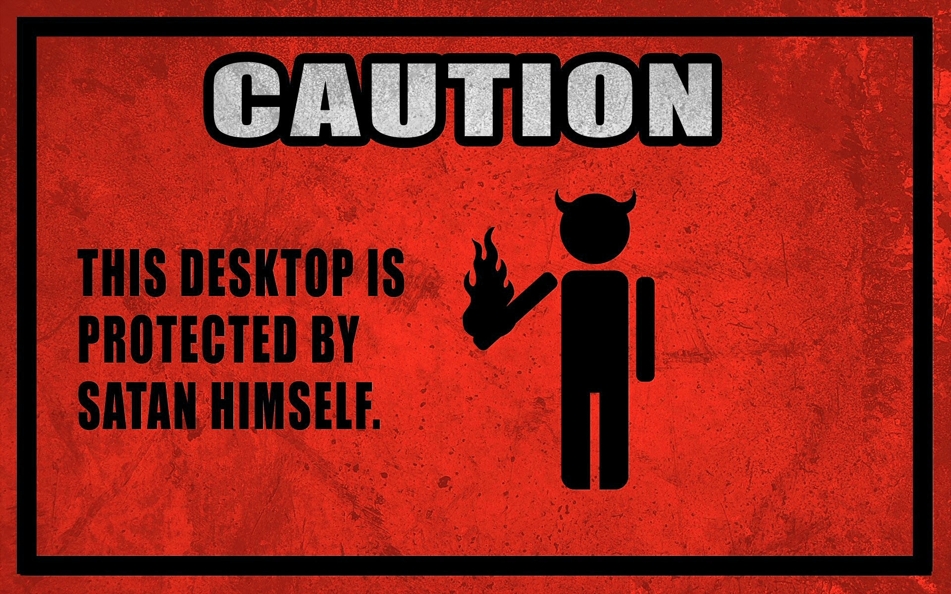 Satan Desktop Wallpaper Fiery