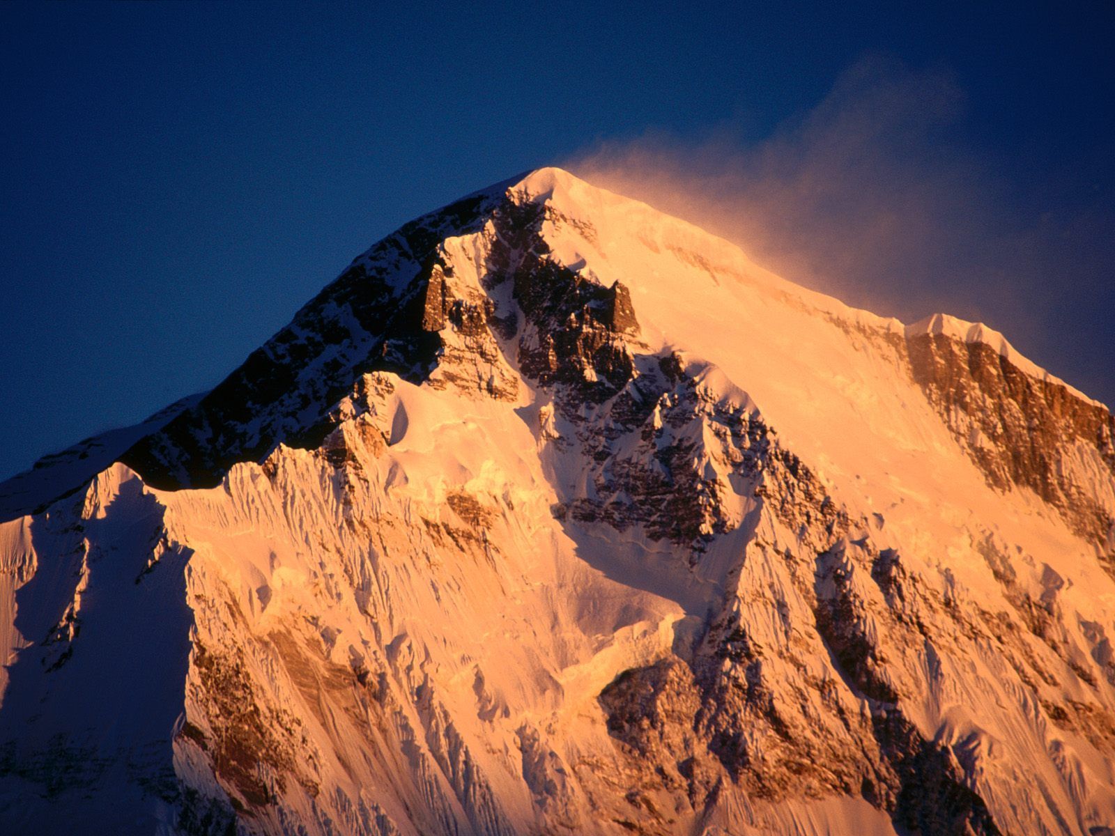 Cho Oyu Mountain Khumbu Region Nepal Himalayas