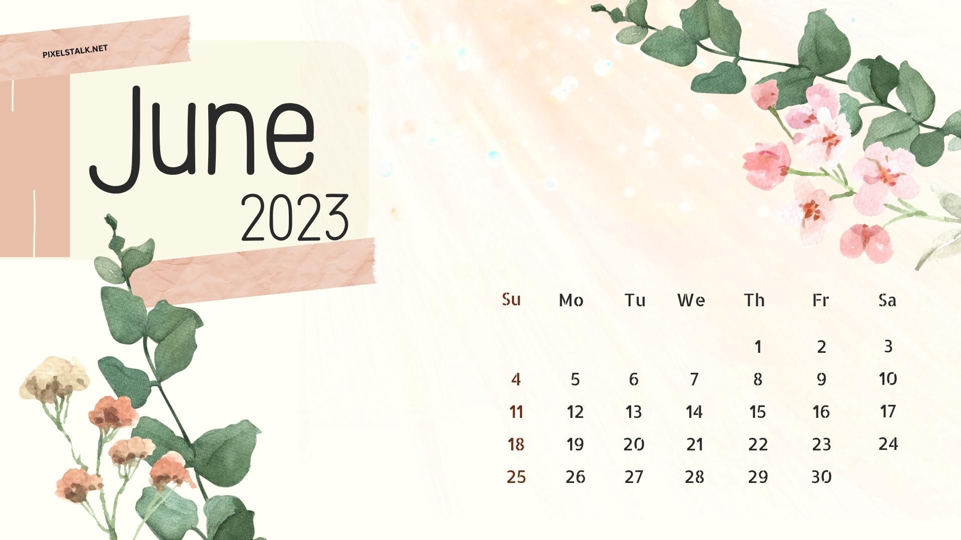 June 2025 May Calendar Wallpaper