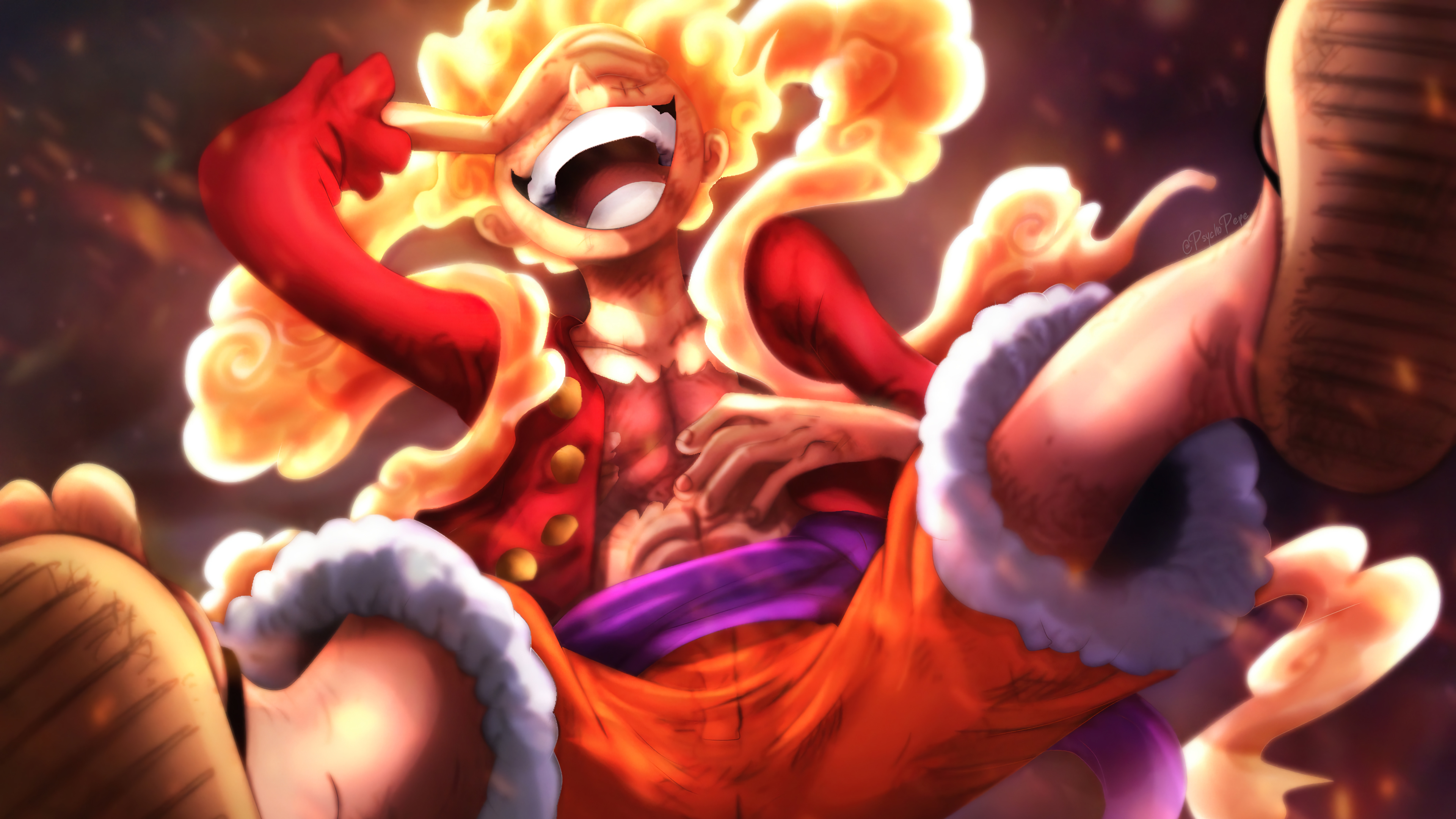 Luffy Sun God Nika One Piece Wallpaper 4k HD Pc 3991g