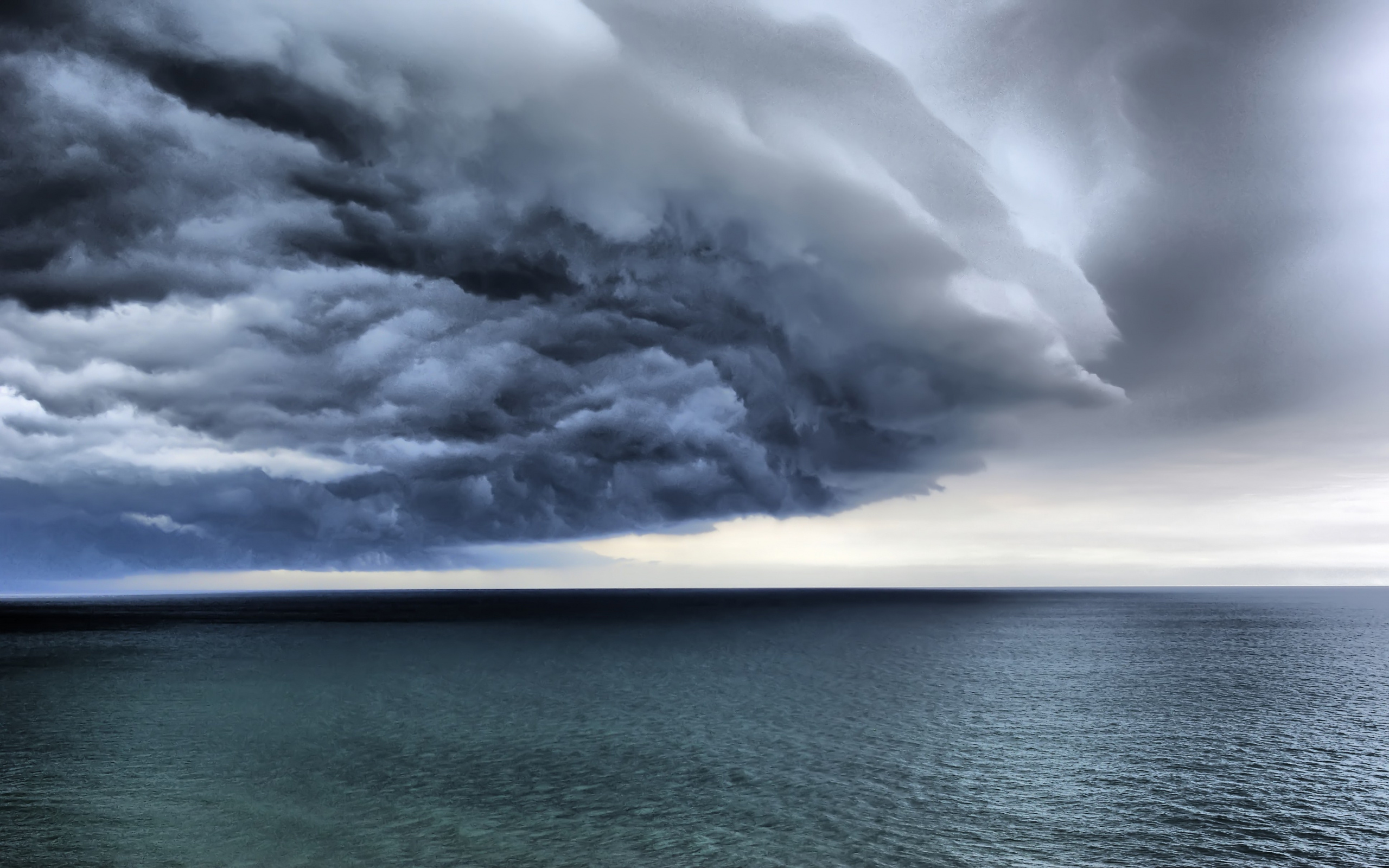 Wallpaper Sea Cloud Storm Desktop Nature
