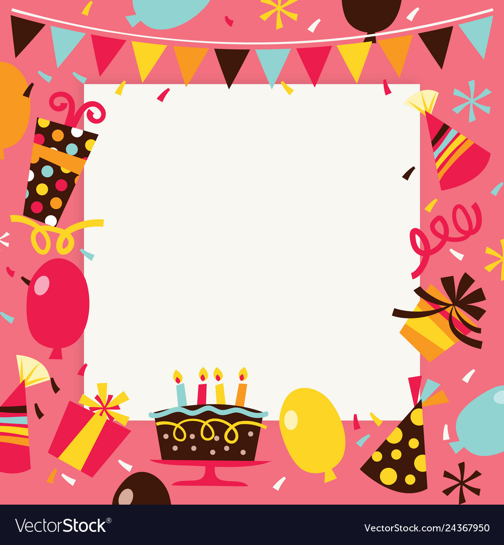 Free download Retro happy birthday surprise party background Vector ...