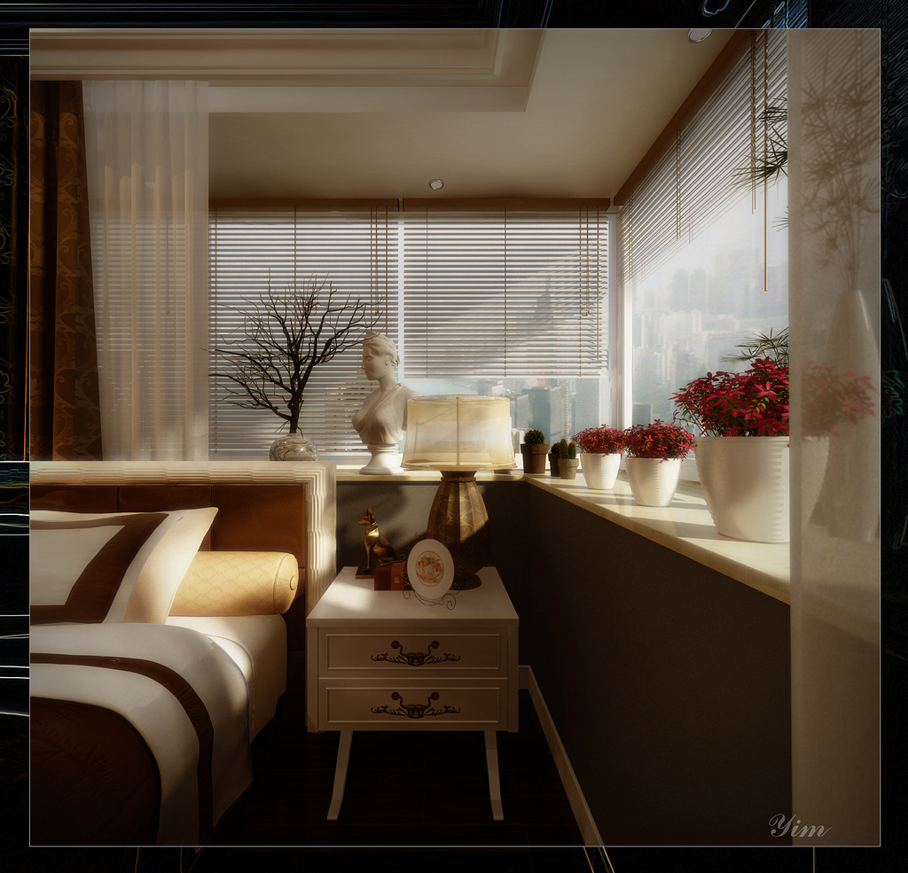 Bedside Table1 Warm And Cozy Rooms Rendered By Yim Lee Wallpaper