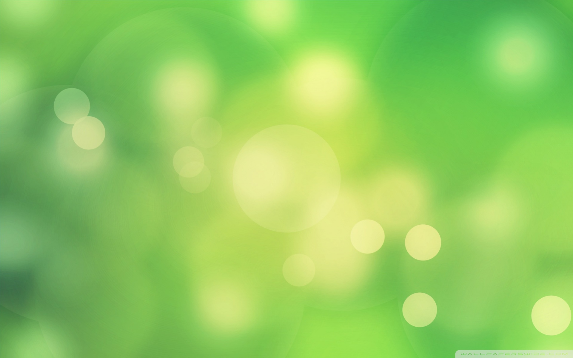 Abstract Green Bokeh Background