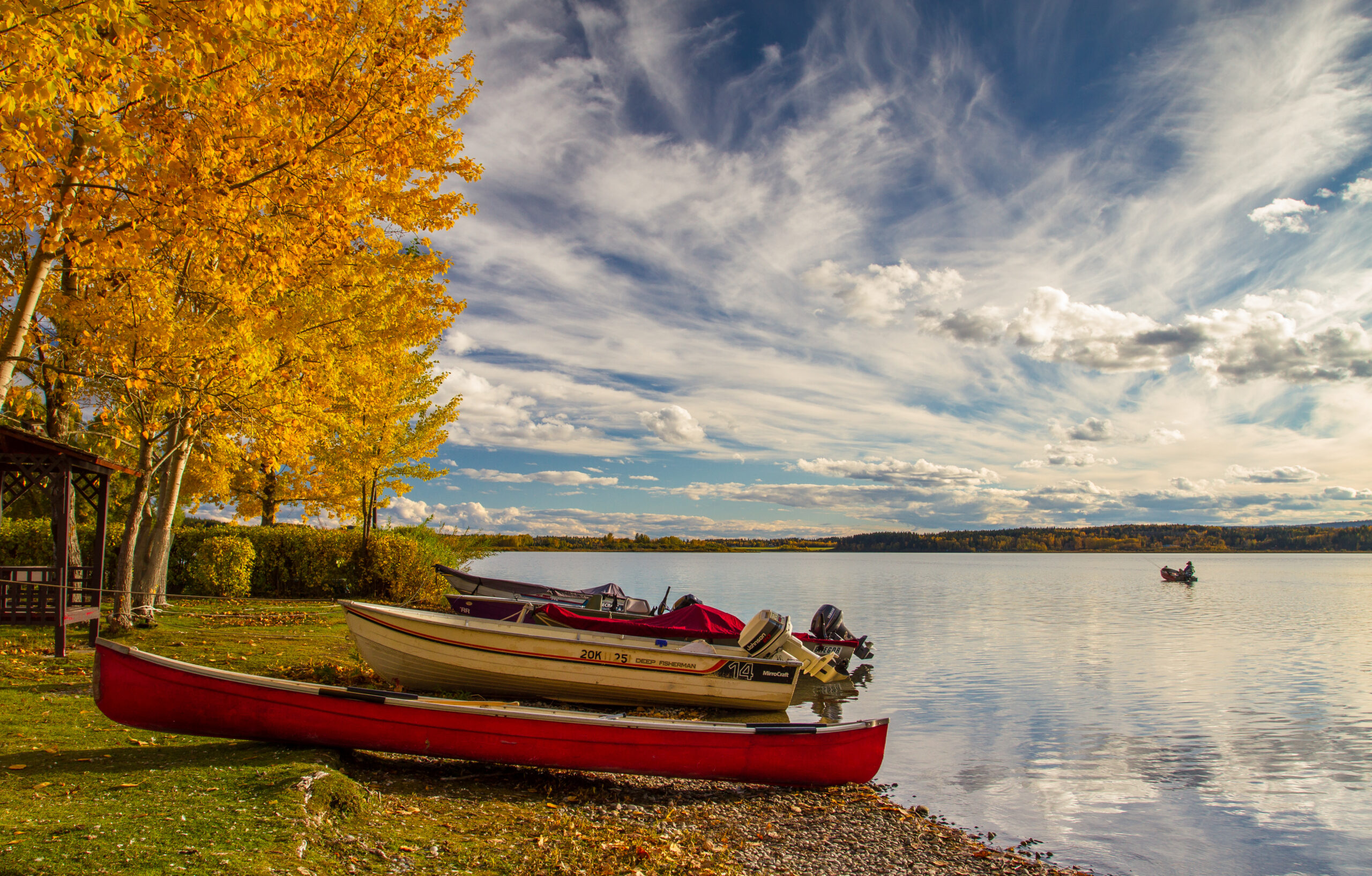 Fall Lake Fishing Tactics Wallpaper