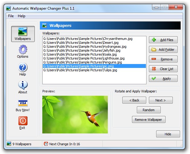 Automatic Wallpaper Changer Plus For Windows