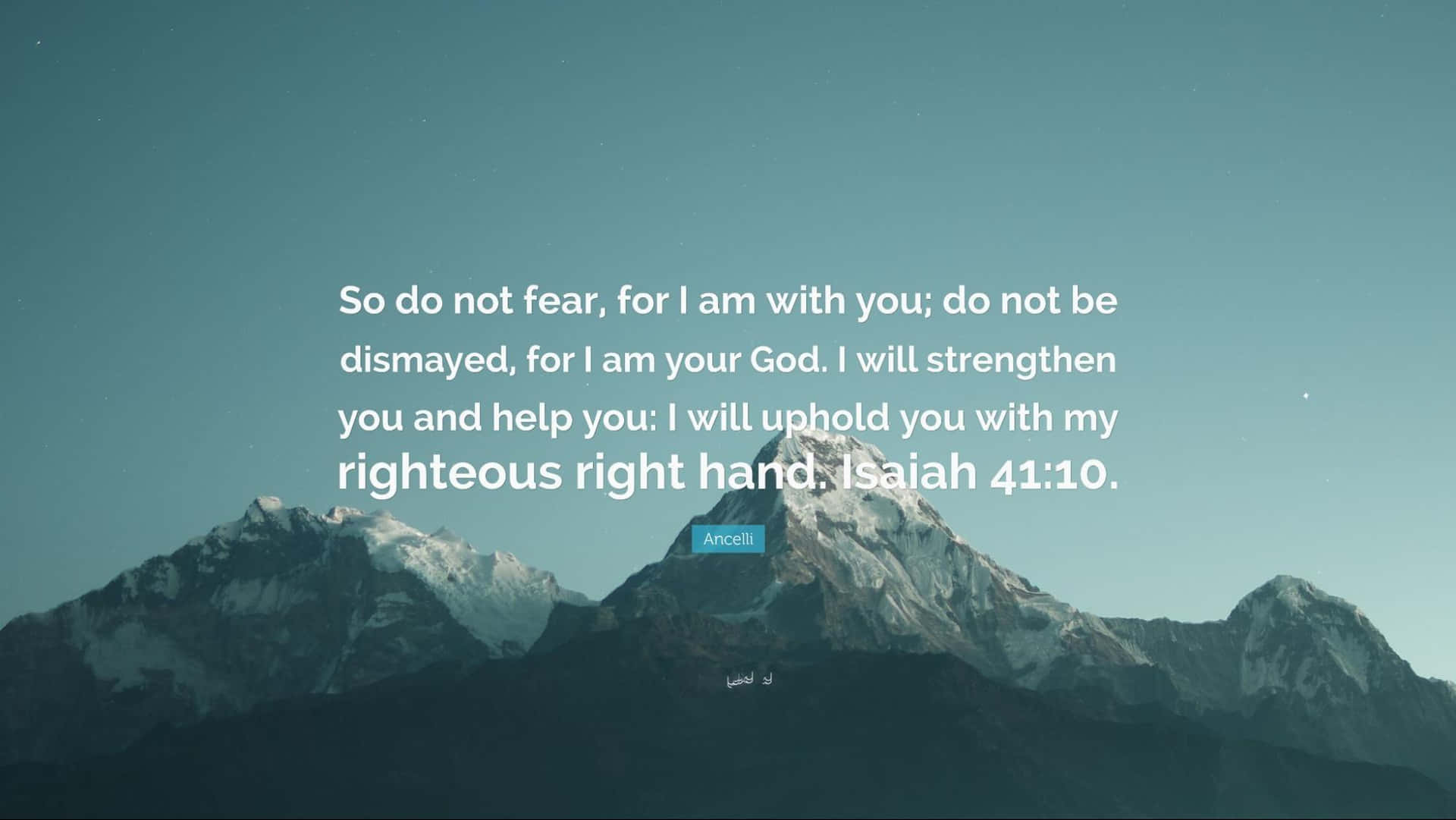 Righteous Verse Quote Wallpaper