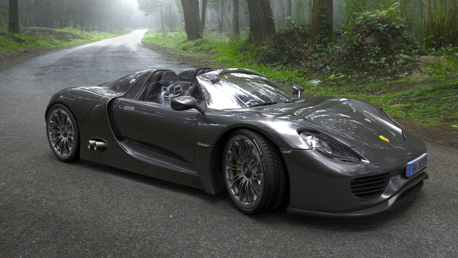 Double Car Porsche Spyder wallpapers and images wallpapers