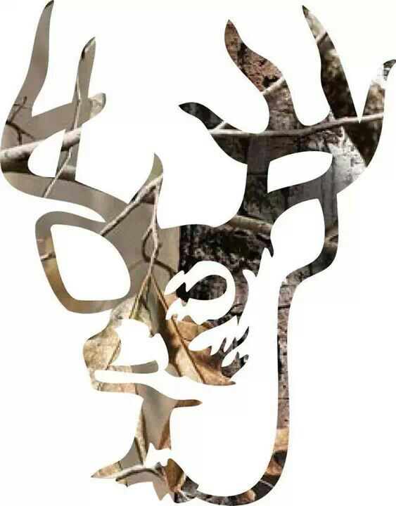 Camo Buck Country Girls Deer Stencil And