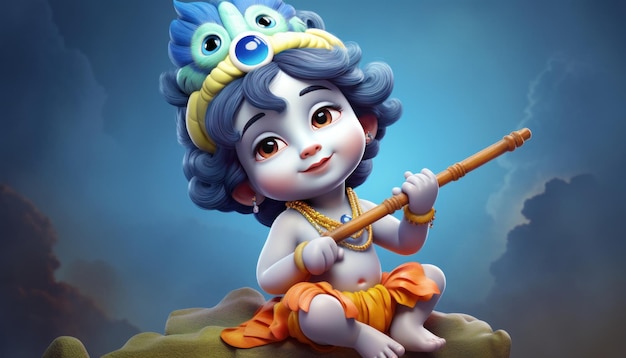 HD Little Krishna Wallpaper Off