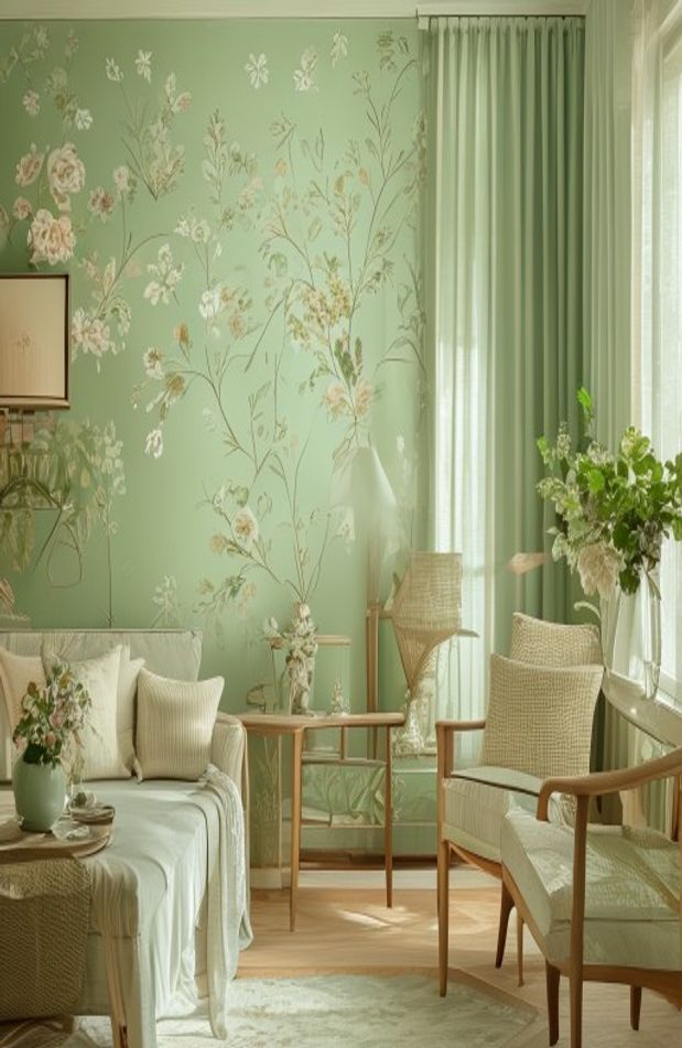 Sage Green Wallpaper
