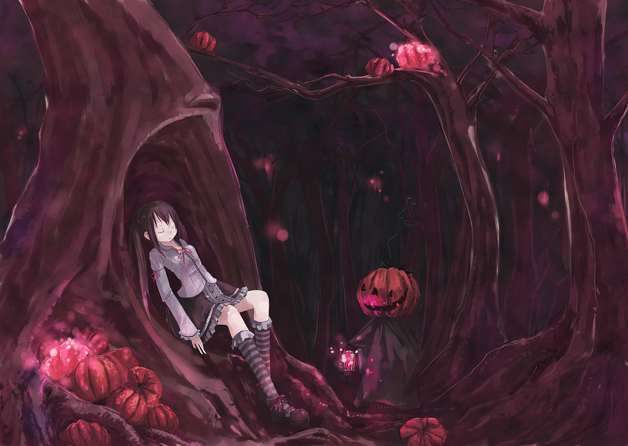 Creepy Forest Wallpaper Halloween Sleeping