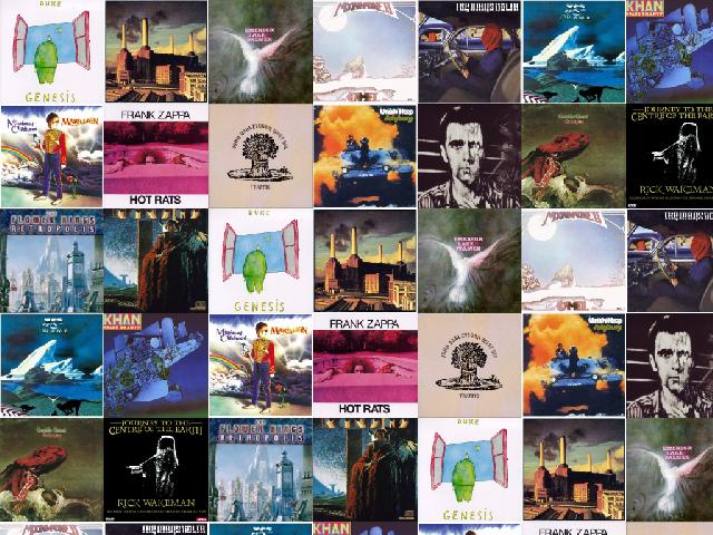 Genesis Duke Pink Floyd Animals Emerson Lake Palmer Wallpaper Tiled