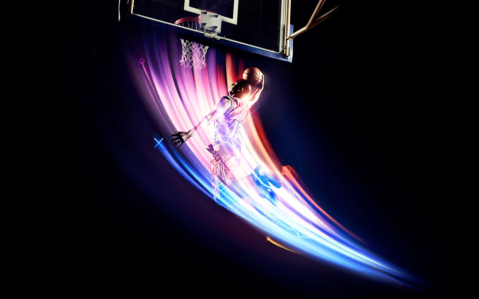 Sports Basketball Abstract Wallpaper