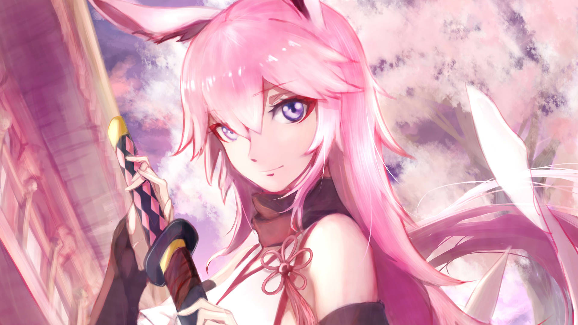 Pink Anime Aesthetic Wallpaper