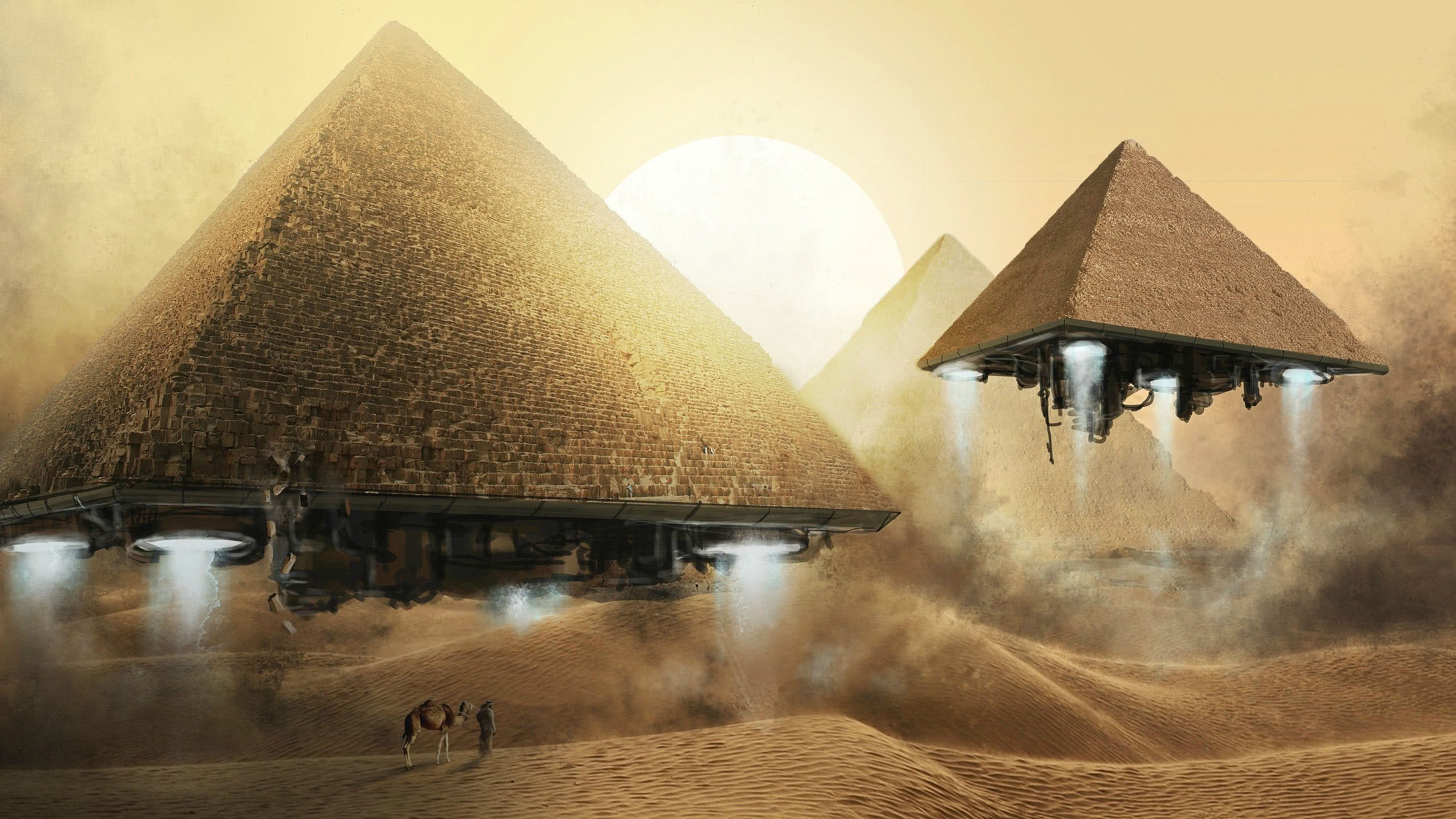 Alien Pyramids WqHD 1440p Wallpaper Cc