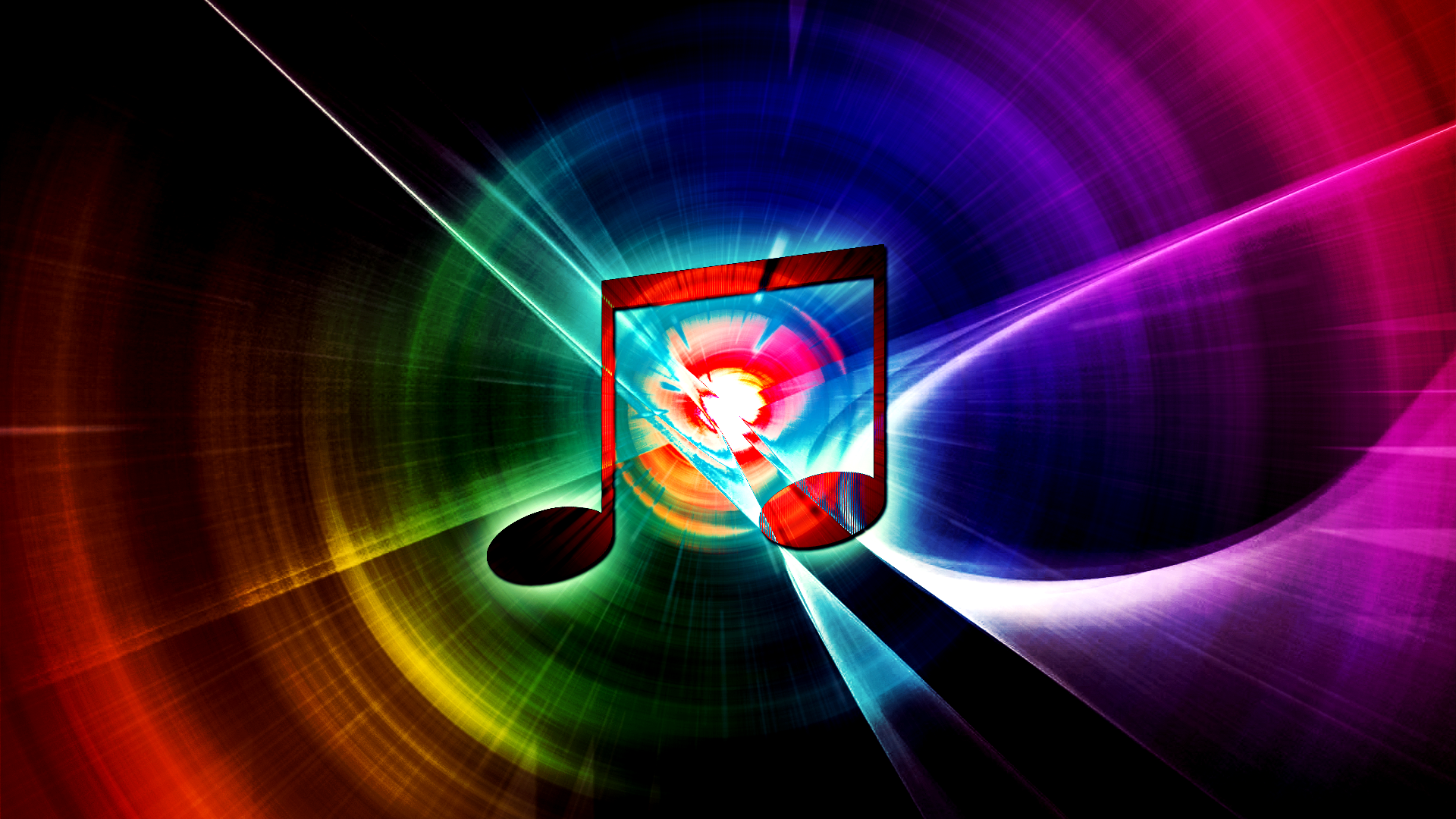 Awesome Music Wallpaper Rainbow