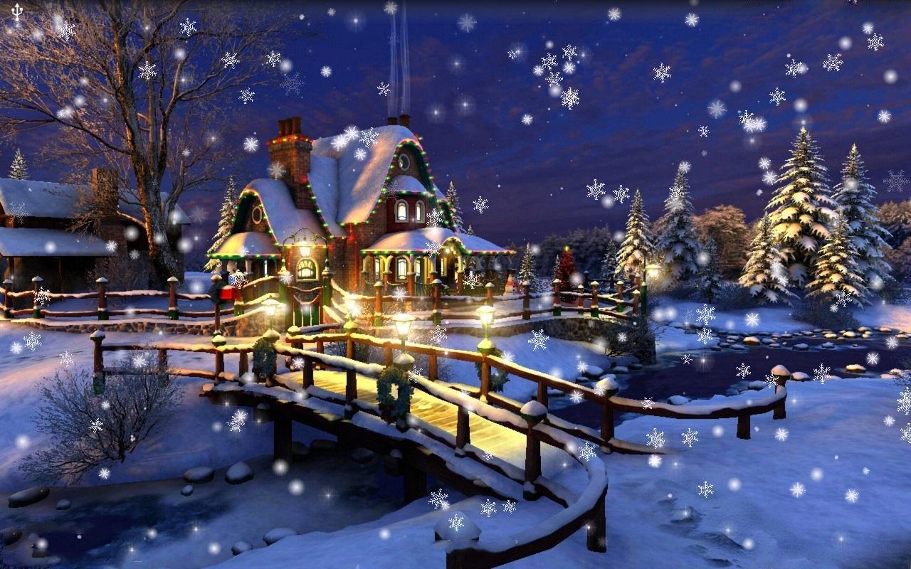 Winter Snow Night Wallpaper For Android Apk