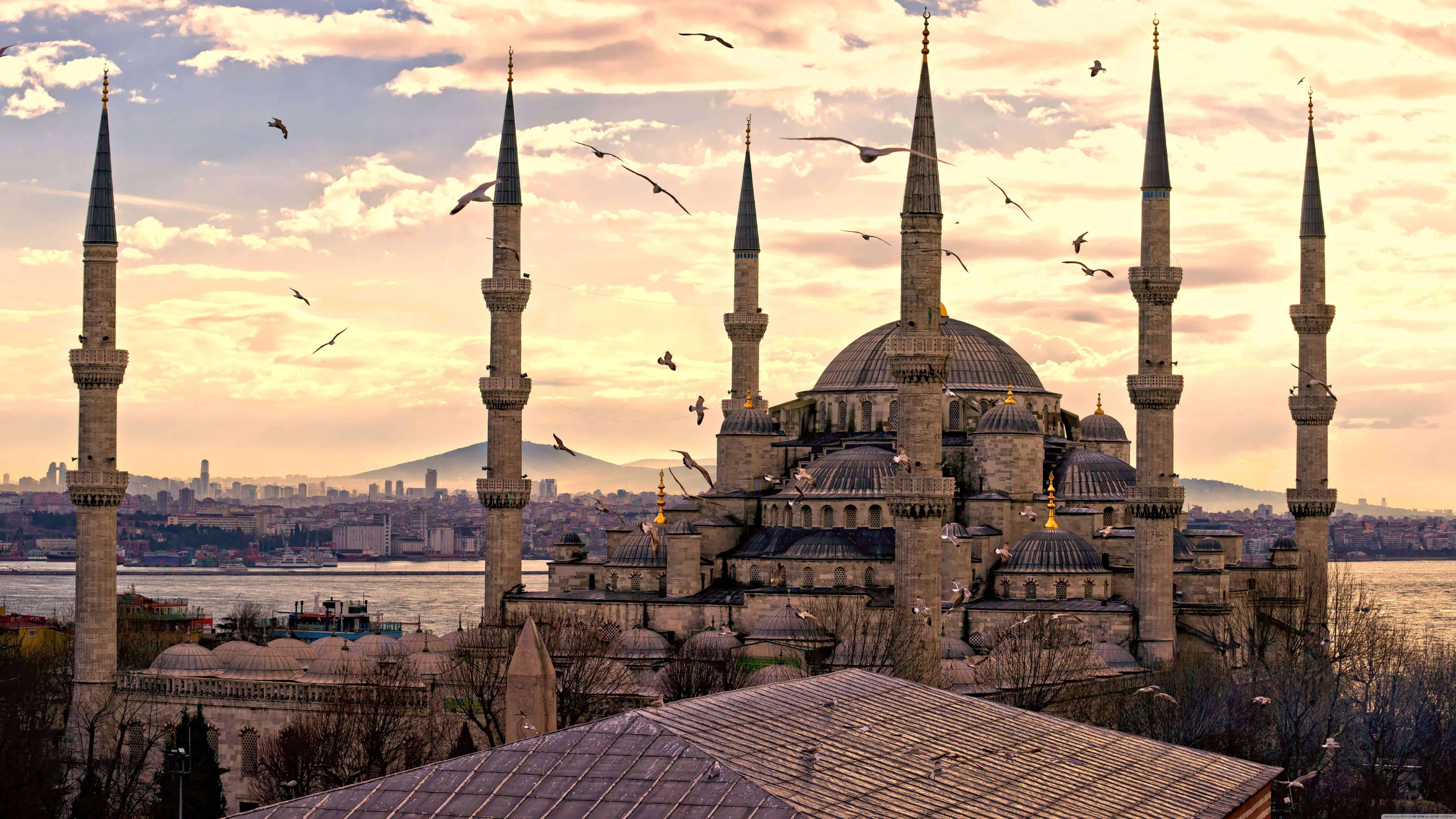 Sultan Ahmed Mosque Istanbul Turkey UHD 8k Wallpaper