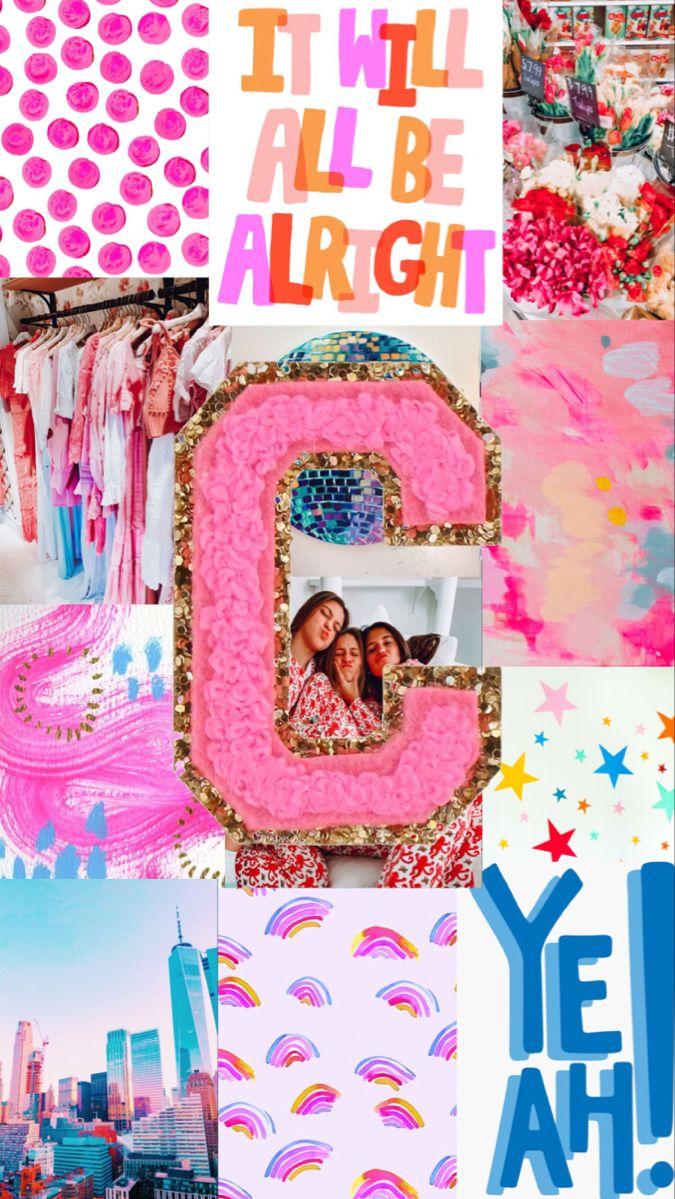 Free Download Download Letter C Pink Preppy Wallpaper 1920x1080 For