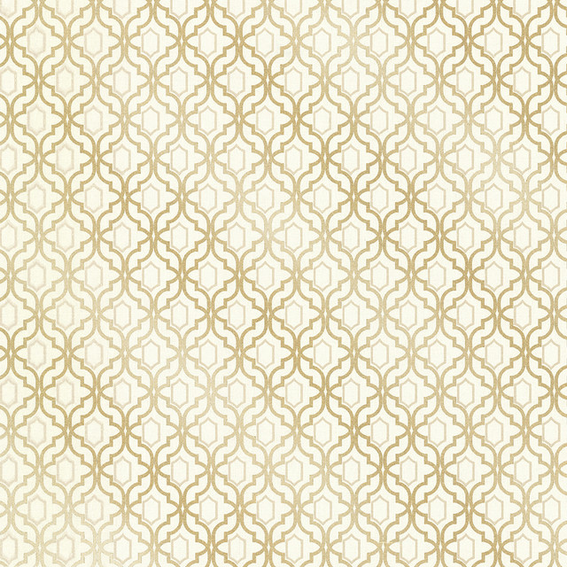 Alcazaba Gold Trellis Wallpaper Bolt Contemporary By