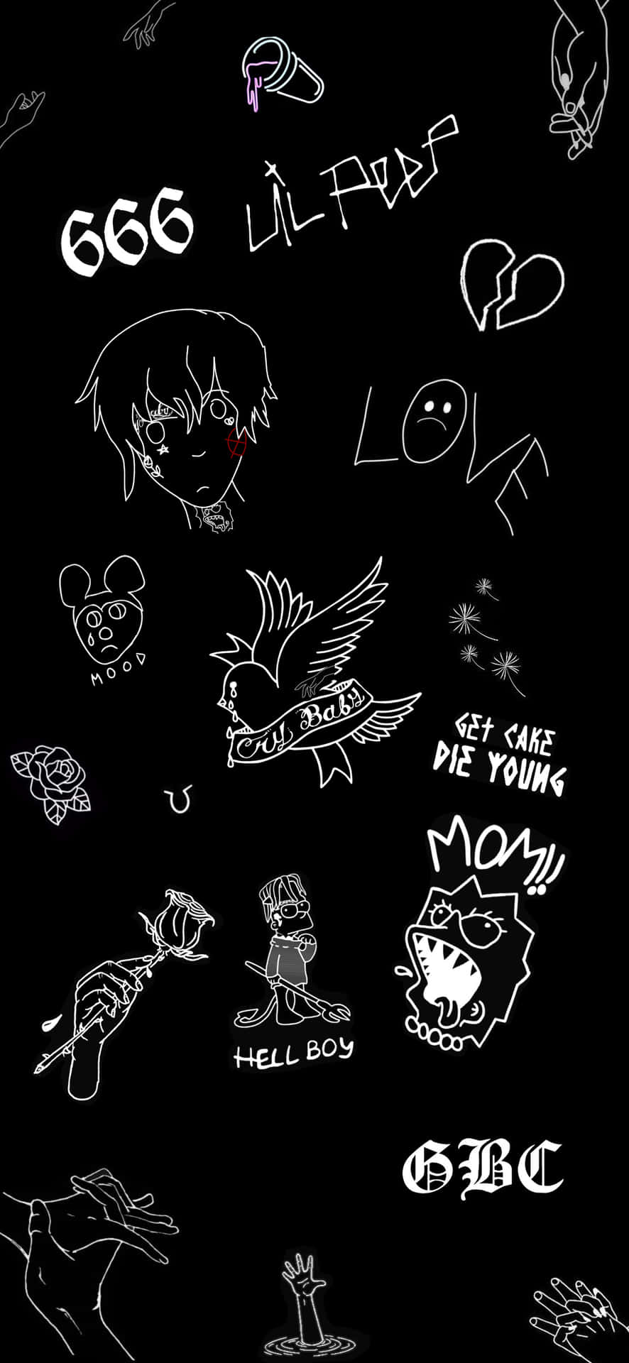 Lil Peep Logo Wallpaper