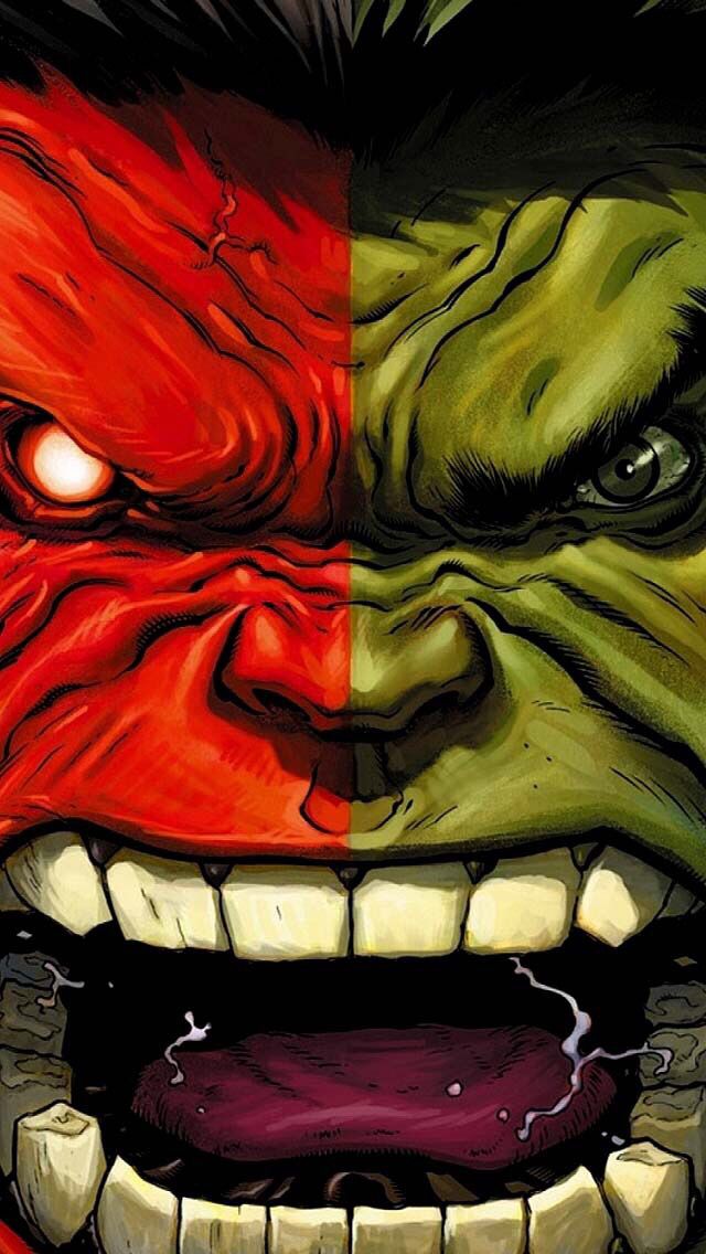 Red Hulk Green And Tmnt