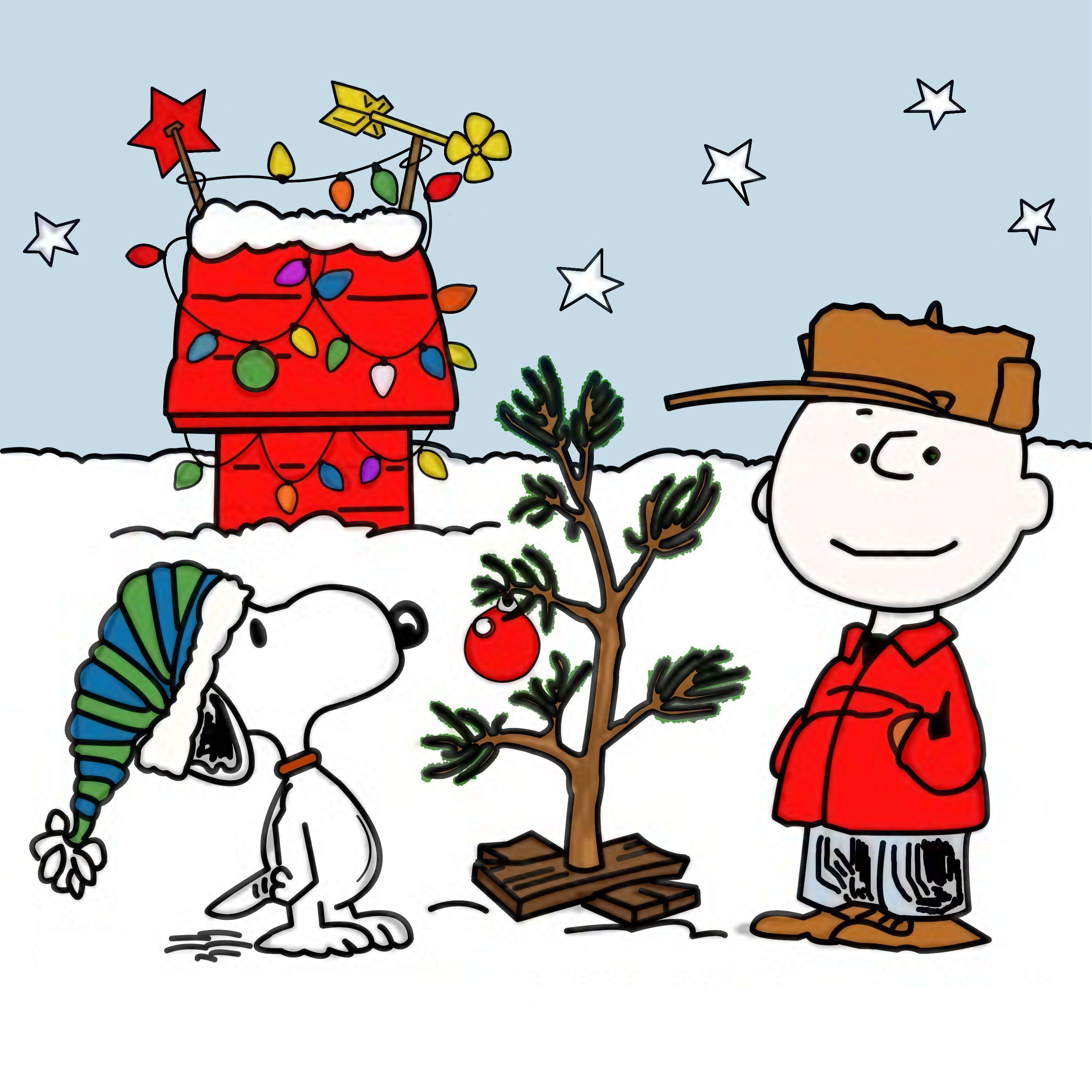 Snoopy Christmas Background