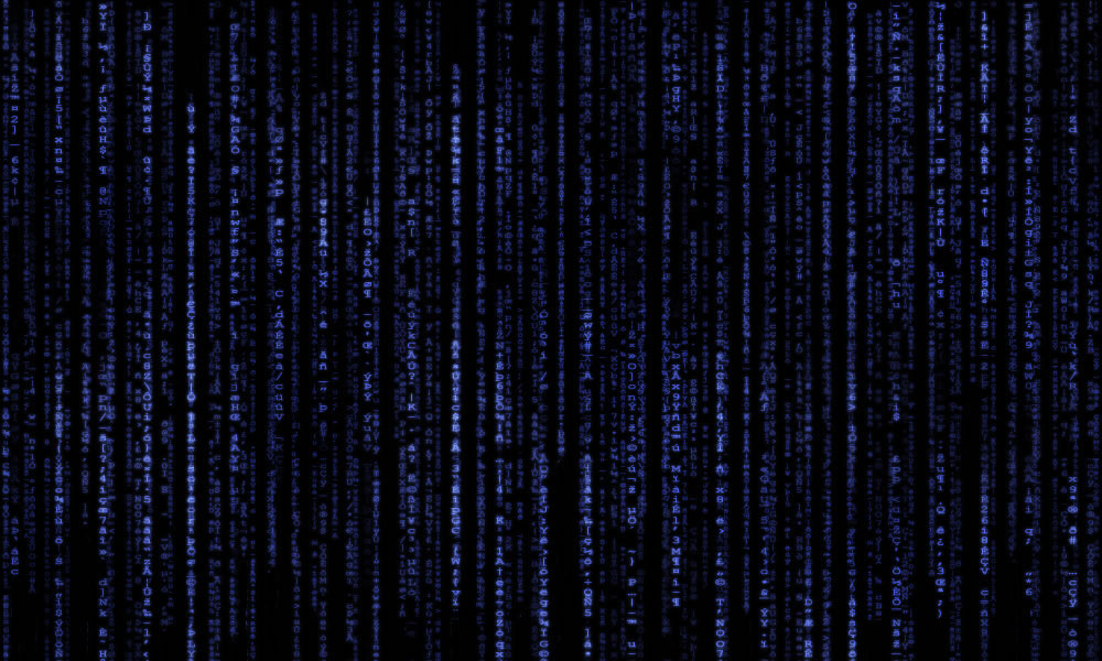 Blue Matrix Wallpaper 1920x1080 Blue Matrix Code Artwork   Ecro