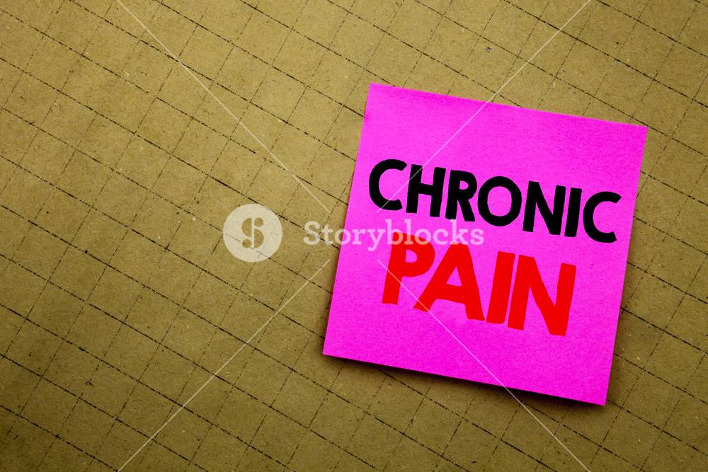 Handwritten Text Caption Showing Chronic Pain Business Concept