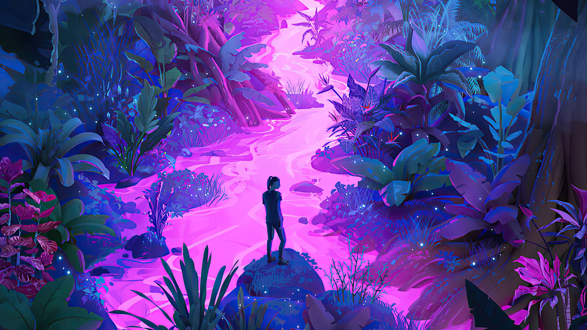 Neon Purple Wallpaper