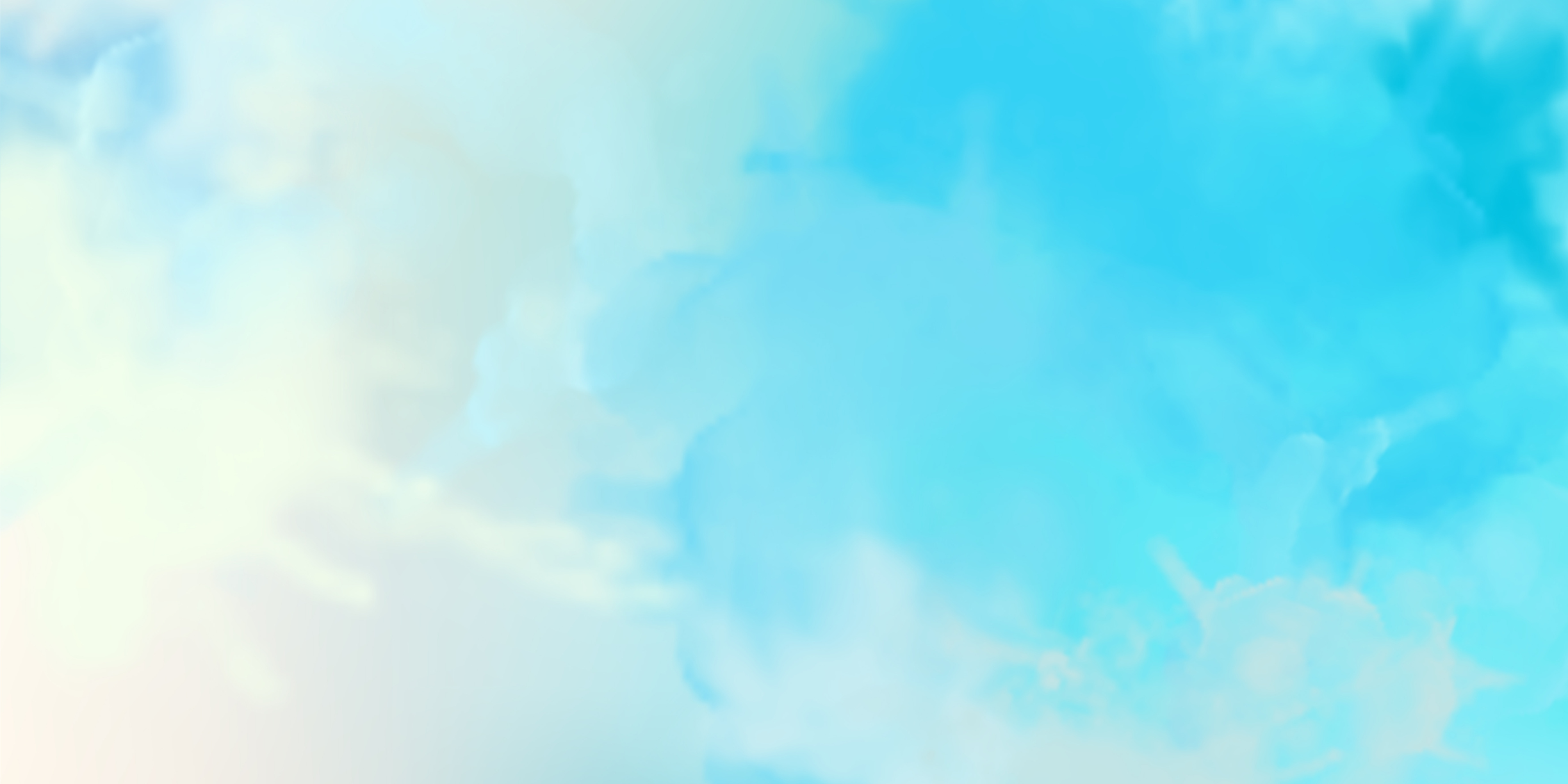 Голубой фон облака акварель