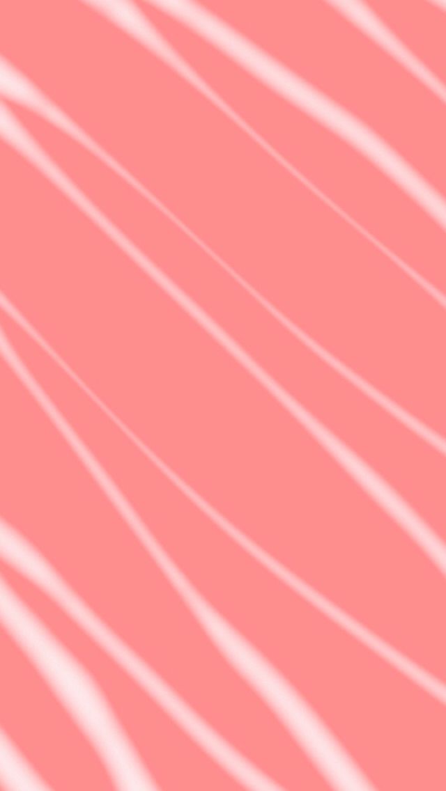 Coral Pink And White Striped Wallpaper