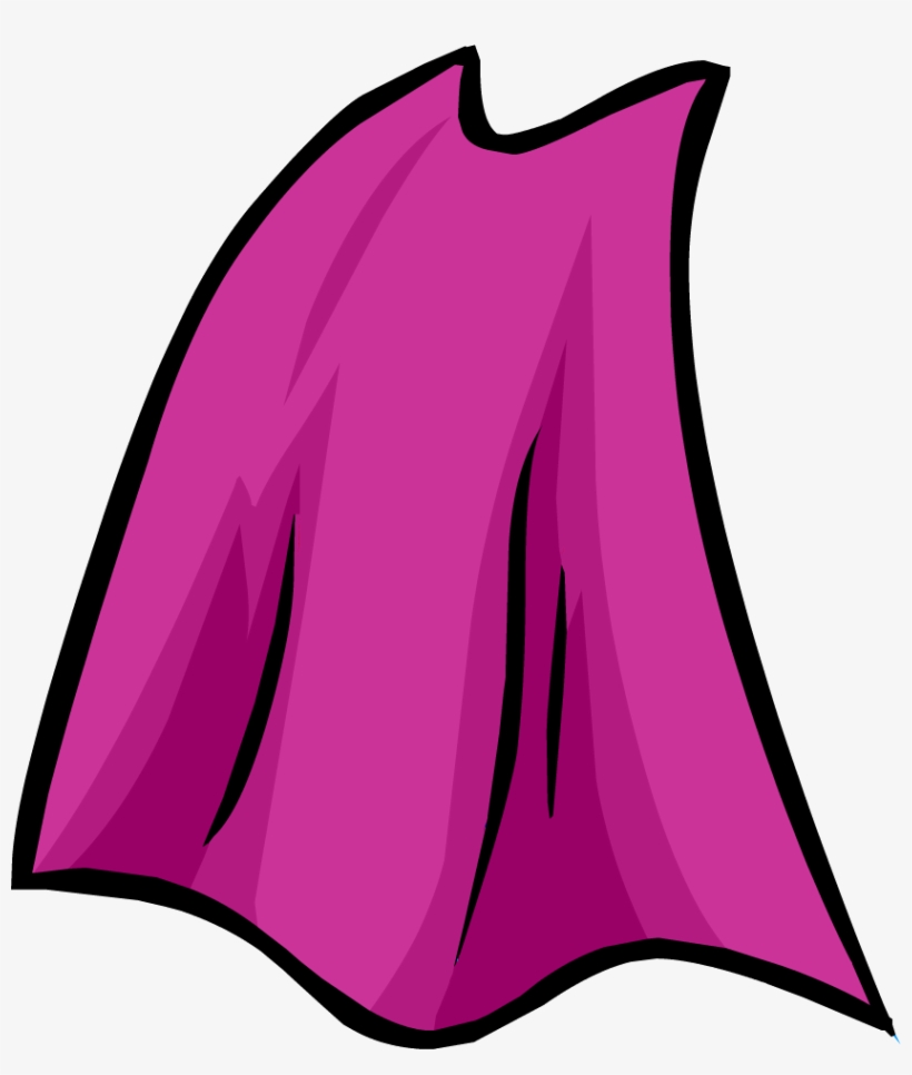 Pink Cape Icon Superhero Transparent Background