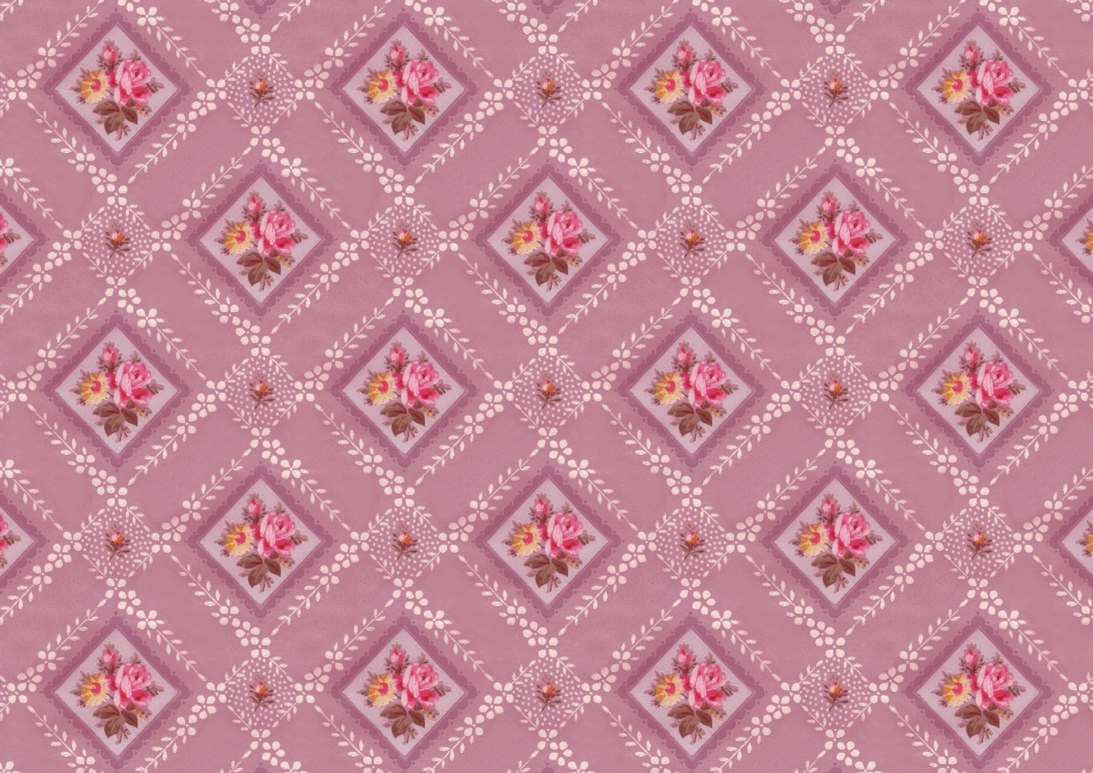 Wallpaper Pattern Vintage Pink With This D