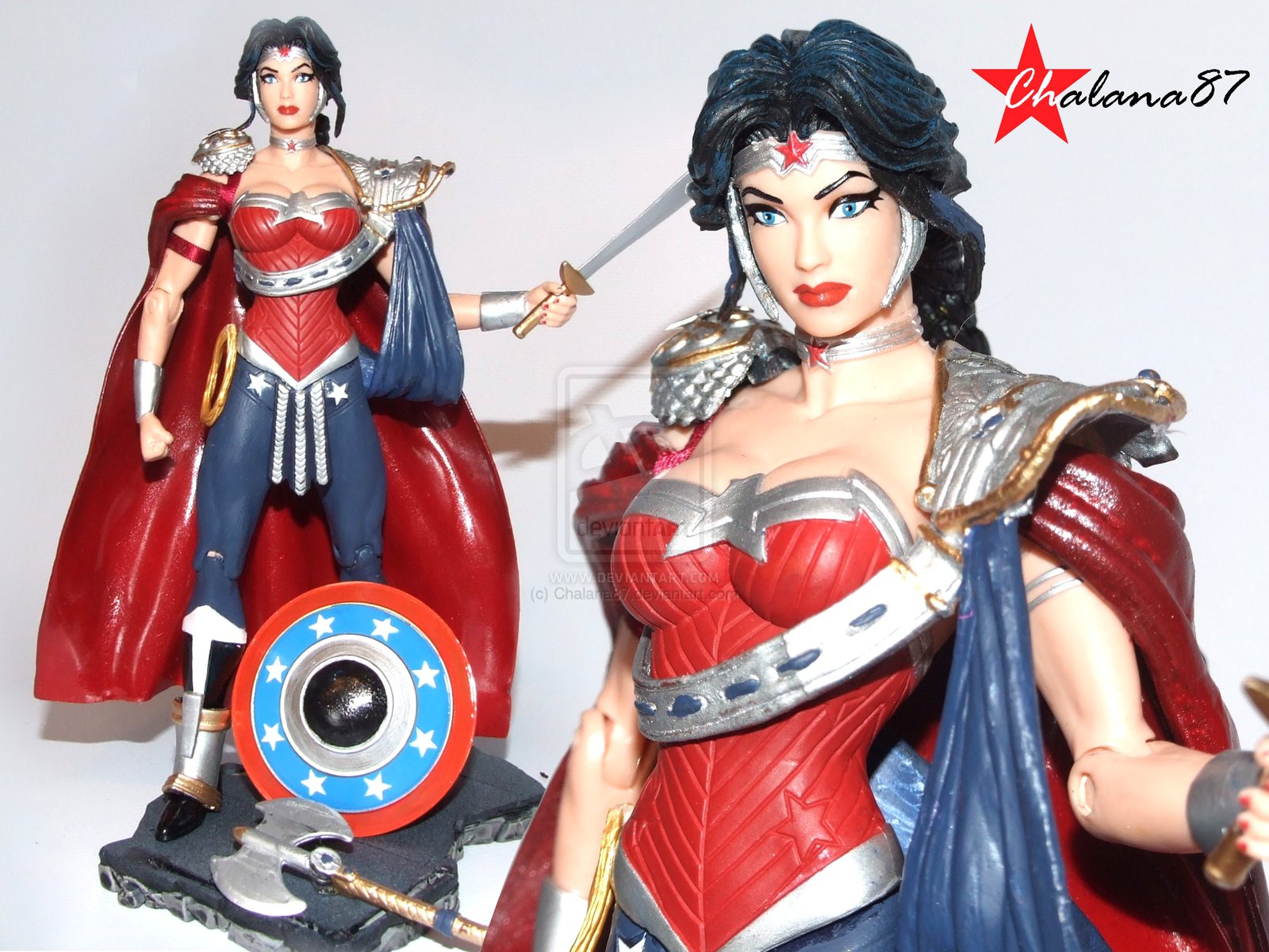 Wonder Woman New Armored Custom Action Figure By Chalana87 On