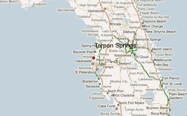 Tarpon Springs Map