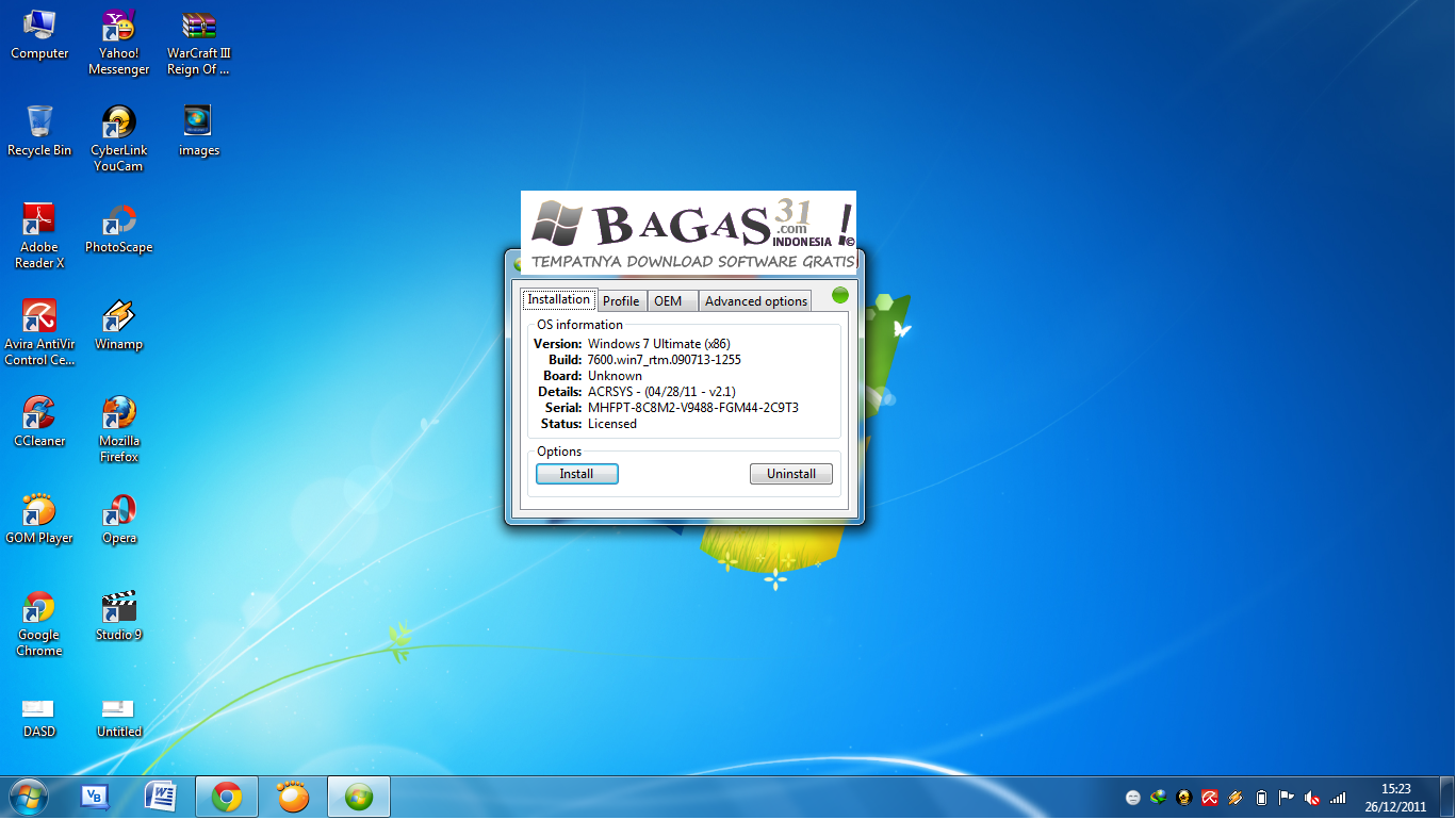 Bagas31 Windows Ultimate HD Wallpaper