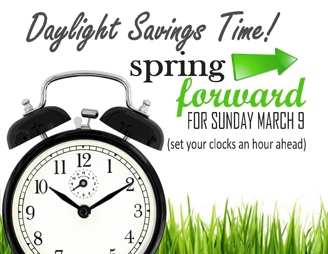 Daylight Savings Time Schedule Calendar Template