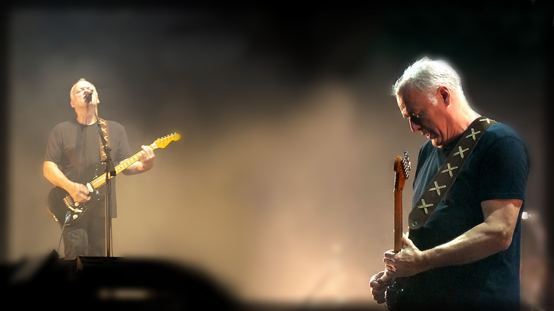 Wallpaper David Gilmour Guitar Show Microphone