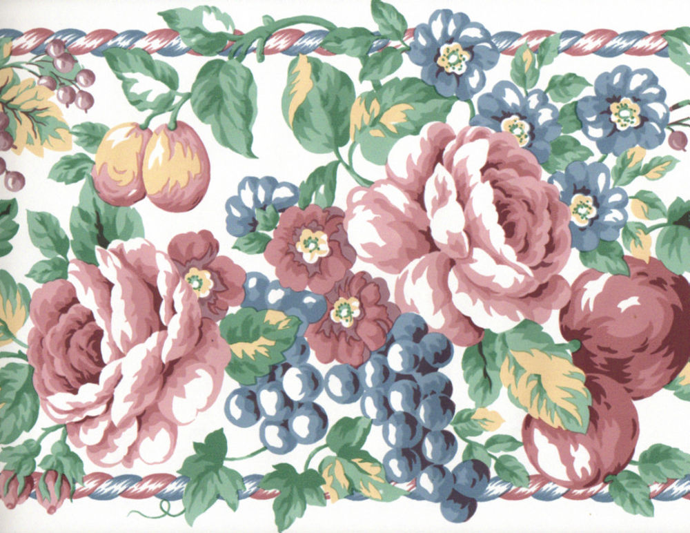 Wallpaper Border Fruit Grapes