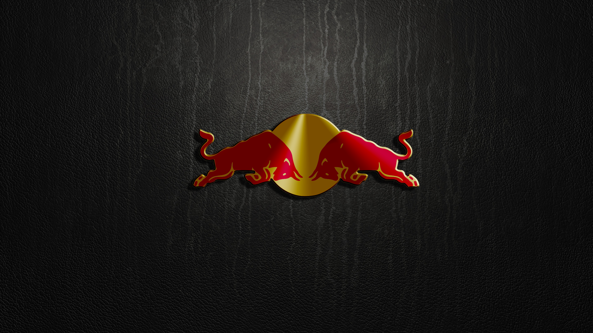 Red Bull Logo Leather Texture Q Wallpaper