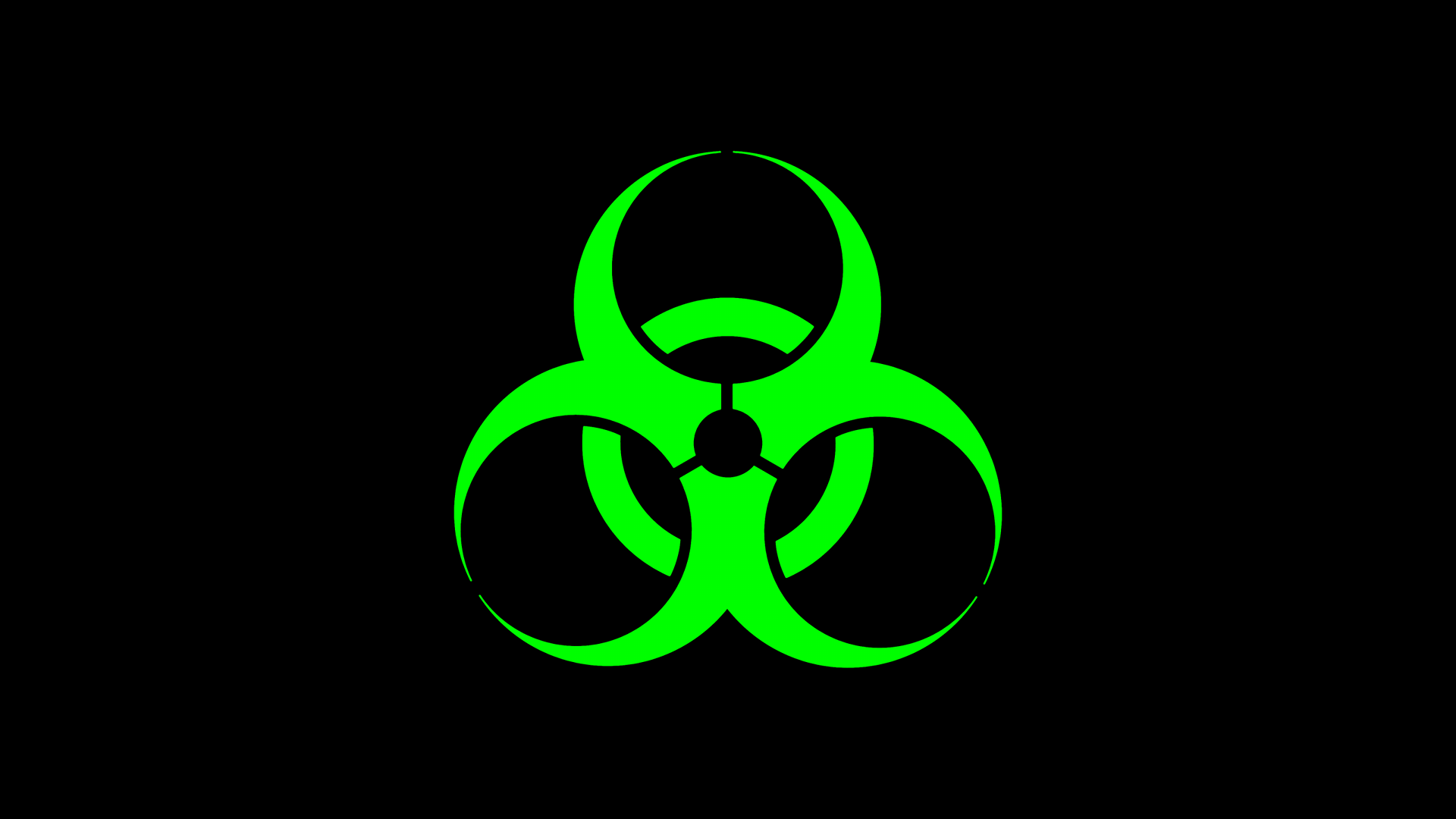 Green Biohazard Wallpaper On