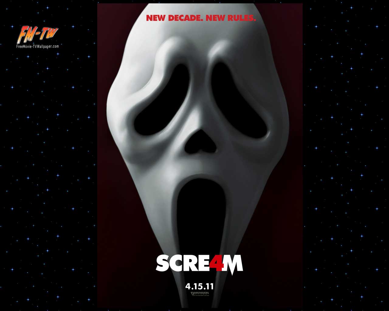 Scream Movie Wallpaper Ghost Face Standard
