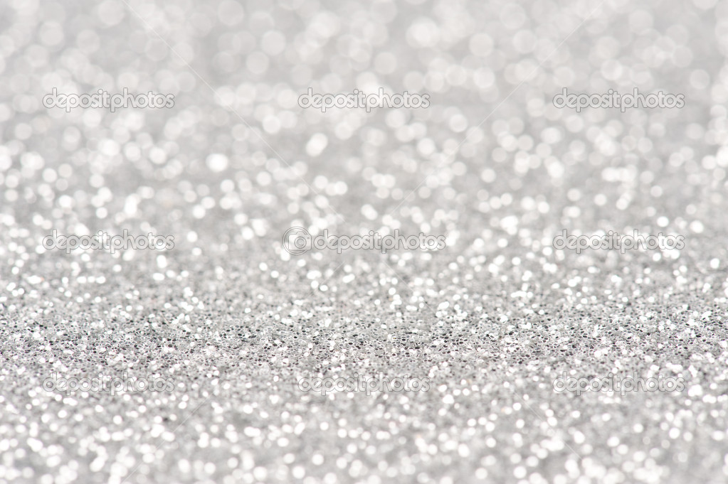 Silver Sparkly Background Glitter